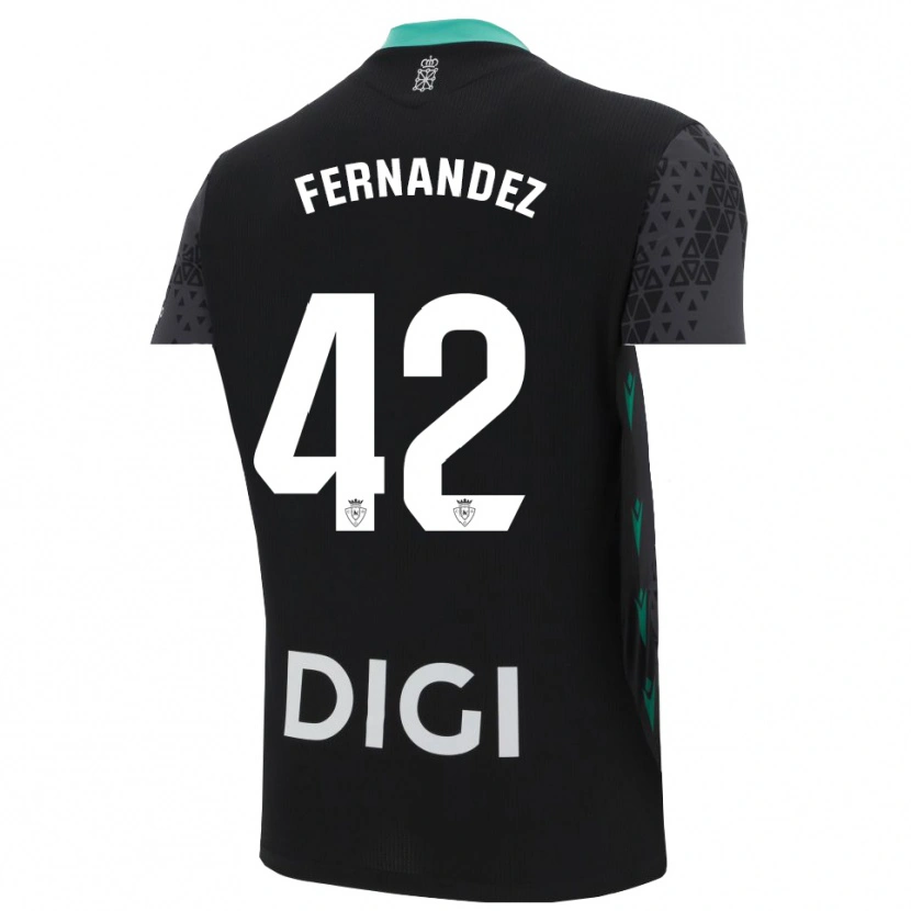 Danxen Hombre Camiseta Rafa Fernández #42 Gris Oscuro Negro Portero Equipación 2025/26 La Camisa México