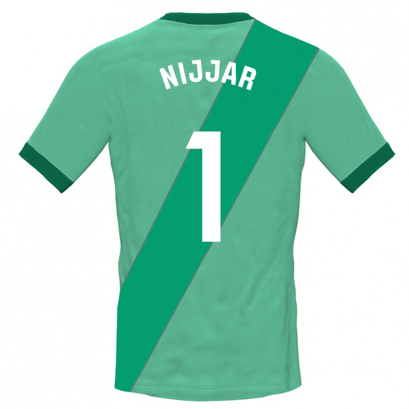 Danxen Hombre Camiseta Tejpal Nijjar #1 Verde Negro Portero Equipación 2025/26 La Camisa México