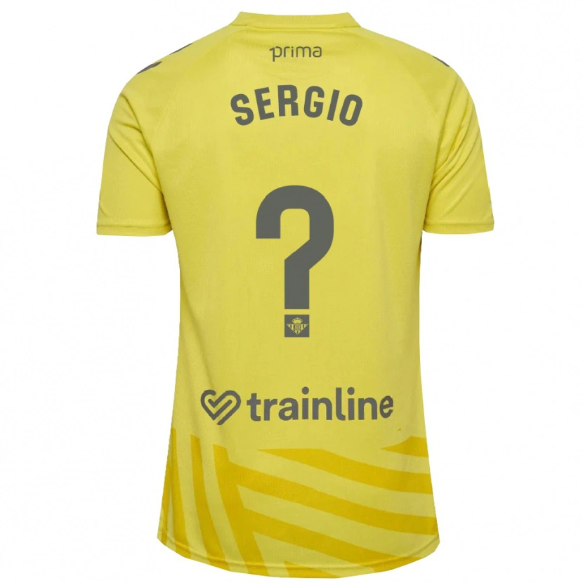 Danxen Hombre Camiseta Sergio Vázquez #0 Amarillo Gris Portero Equipación 2025/26 La Camisa México