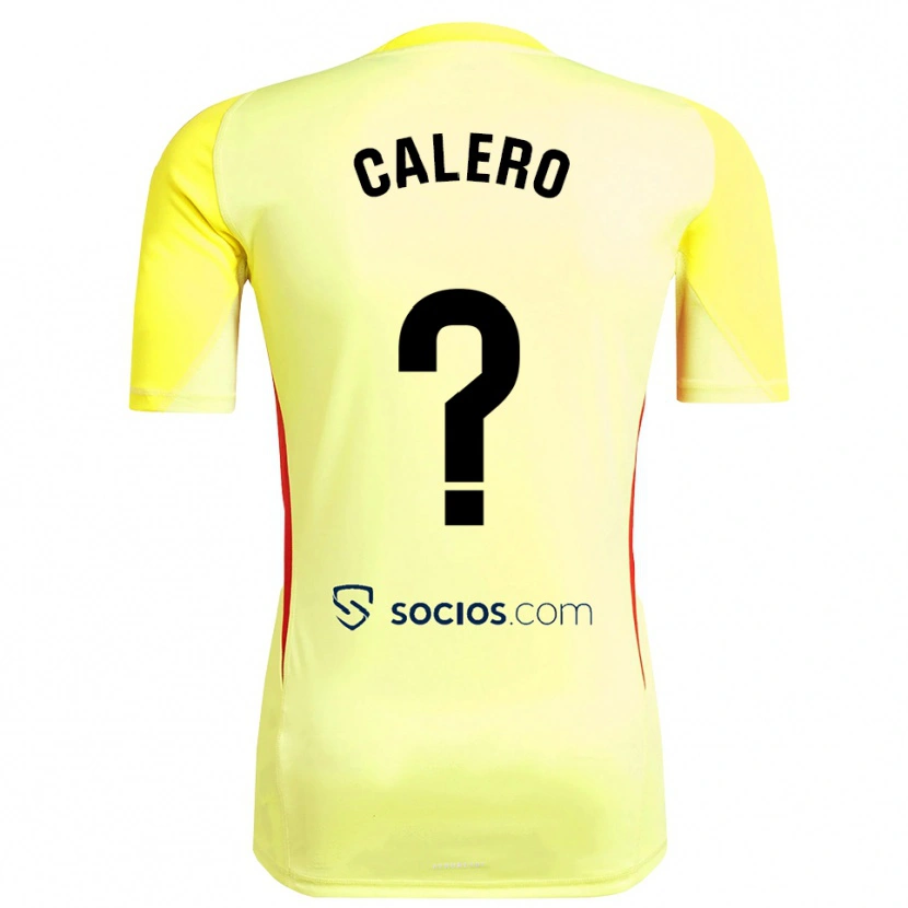 Danxen Hombre Camiseta Josema Calero #0 Amarillo Rojo Negro Portero Equipación 2025/26 La Camisa México