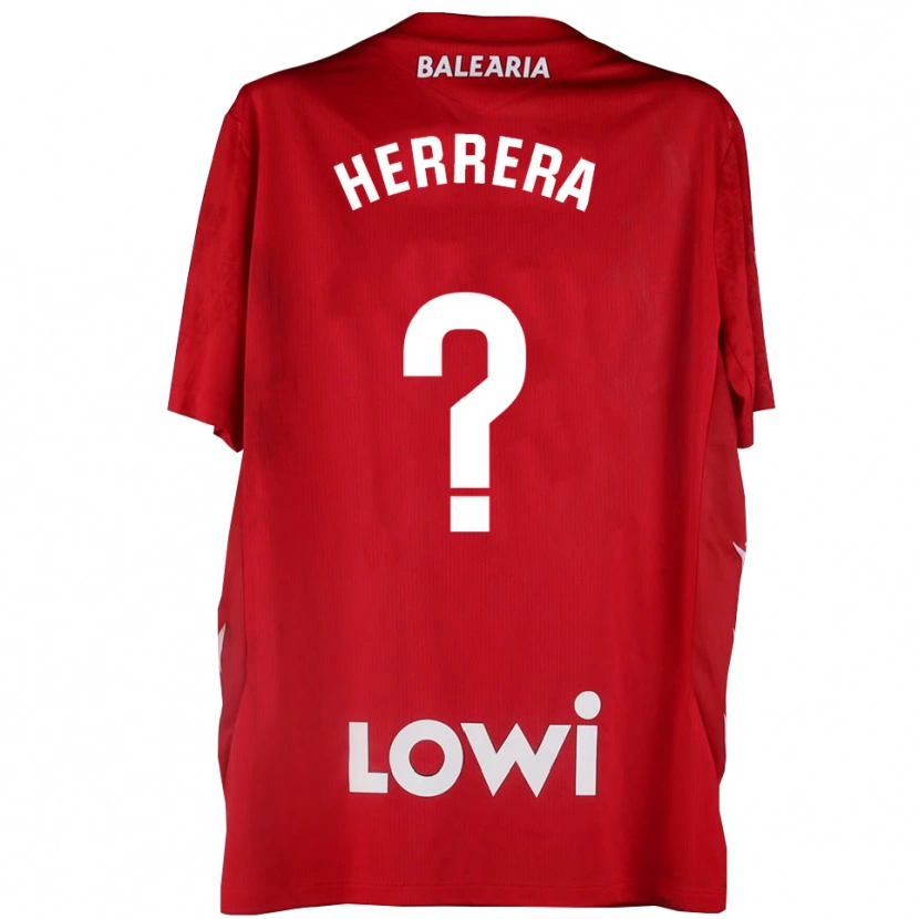 Danxen Hombre Camiseta Asier Herrera #0 Rojo Blanco Portero Equipación 2025/26 La Camisa México