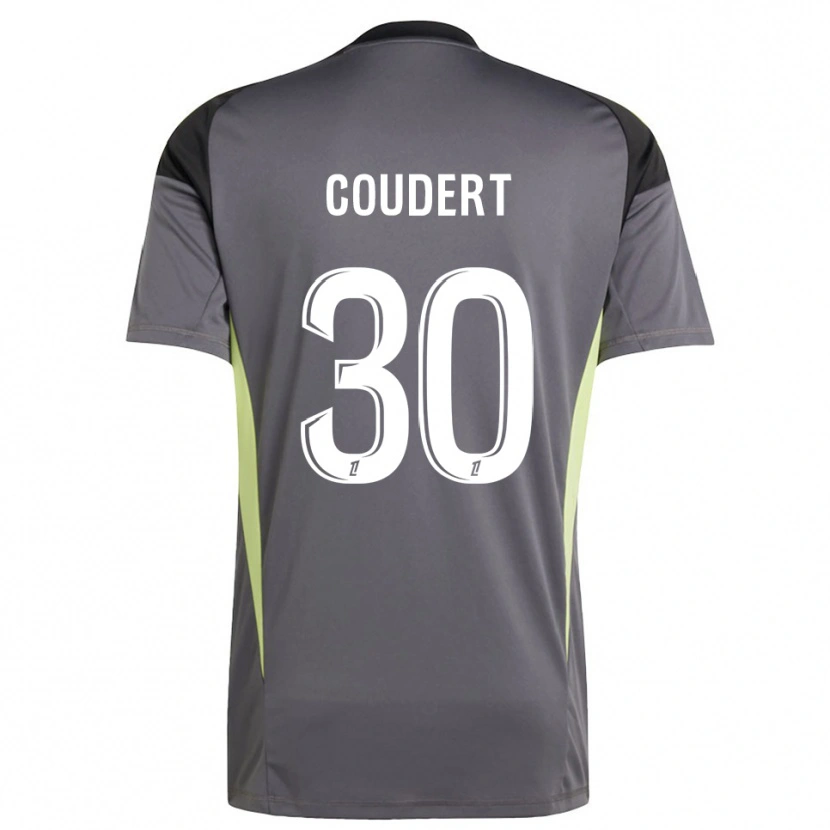 Danxen Hombre Camiseta Grégoire Coudert #30 Gris Oscuro Verde Portero Equipación 2025/26 La Camisa México