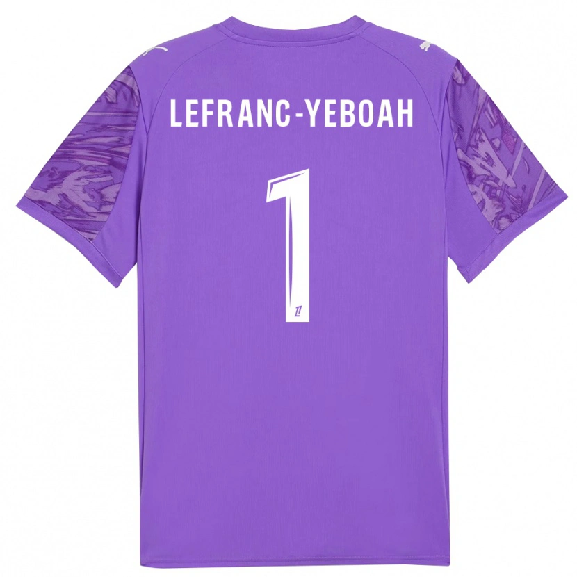 Danxen Hombre Camiseta Daïvy Lefranc-Yeboah #1 Blanco Lilo Portero Equipación 2025/26 La Camisa México