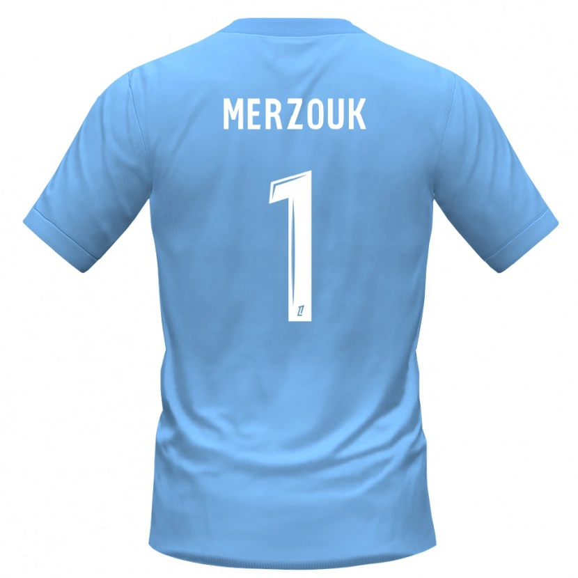 Danxen Hombre Camiseta Samy Merzouk #1 Azul Negro Portero Equipación 2025/26 La Camisa México