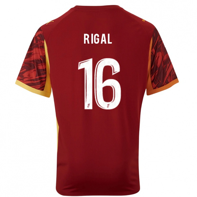 Danxen Hombre Camiseta Pablo Rigal #16 Marrón Borgoña Portero Equipación 2025/26 La Camisa México