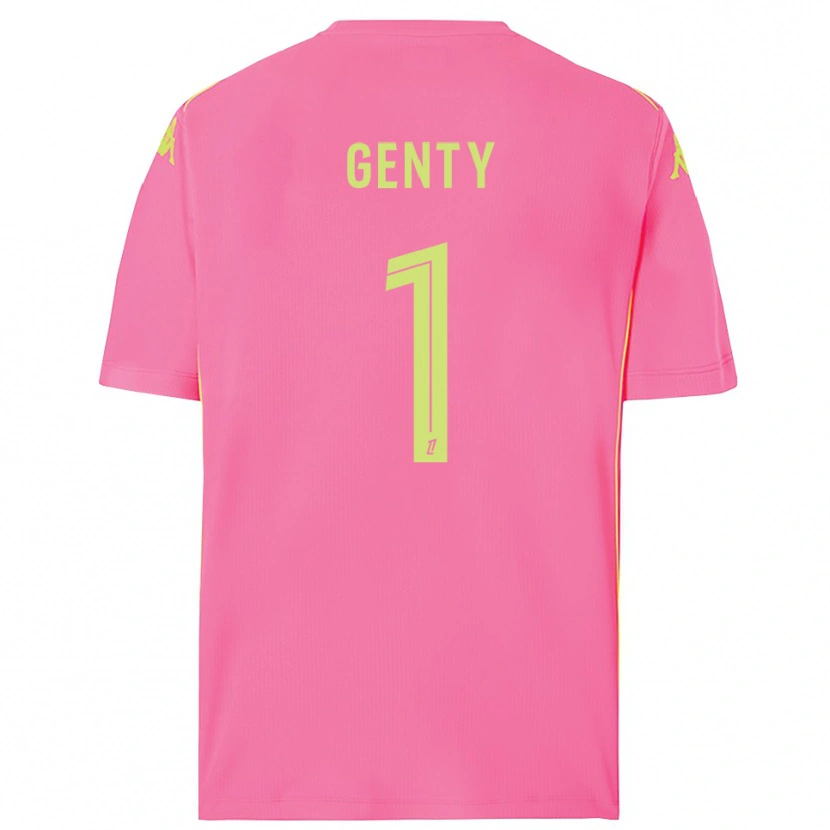 Danxen Hombre Camiseta Julie Genty #1 Rosa Caliente Portero Equipación 2025/26 La Camisa México