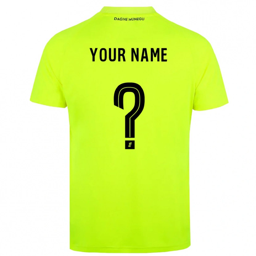 Danxen Hombre Camiseta AS Monaco Verde Fluorescente Negro Portero Equipación 2025/26 La Camisa México