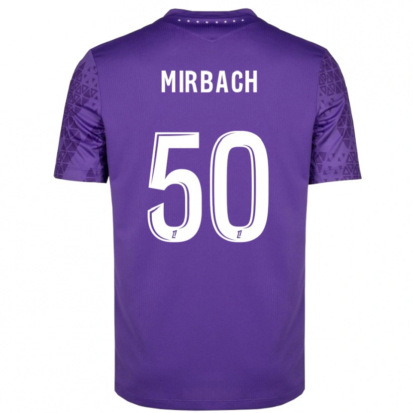 Danxen Hombre Camiseta Alexis Mirbach #50 Morado Blanco Portero Equipación 2025/26 La Camisa México