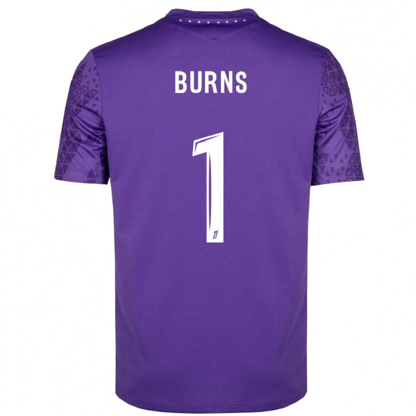Danxen Hombre Camiseta Emily Burns #1 Morado Blanco Portero Equipación 2025/26 La Camisa México