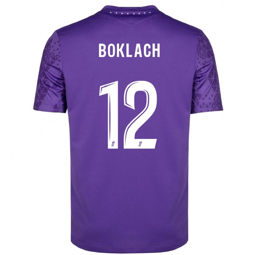 Danxen Hombre Camiseta Kateryna Boklach #12 Morado Blanco Portero Equipación 2025/26 La Camisa México