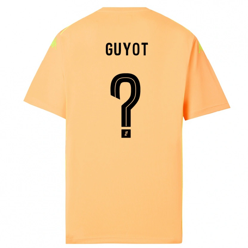 Danxen Hombre Camiseta Loucas Guyot #0 Naranja Oscuro Negro Portero Equipación 2025/26 La Camisa México