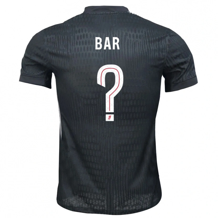 Danxen Hombre Camiseta Arthur Bar #0 Gris Oscuro Negro Portero Equipación 2025/26 La Camisa México