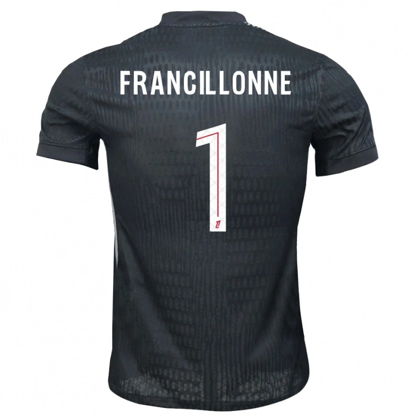 Danxen Hombre Camiseta Bryan Francillonne #1 Gris Oscuro Negro Portero Equipación 2025/26 La Camisa México