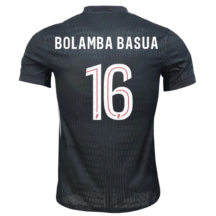 Danxen Hombre Camiseta Kévin Bolamba Basua #16 Gris Oscuro Negro Portero Equipación 2025/26 La Camisa México