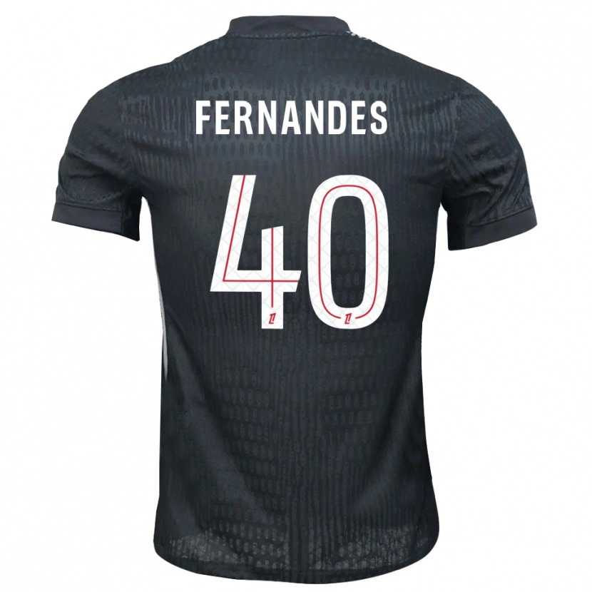 Danxen Hombre Camiseta Alyssa Fernandes #40 Gris Oscuro Negro Portero Equipación 2025/26 La Camisa México