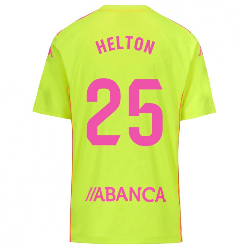 Danxen Hombre Camiseta Helton Leite #25 Verde Amarillo Portero Equipación 2025/26 La Camisa México