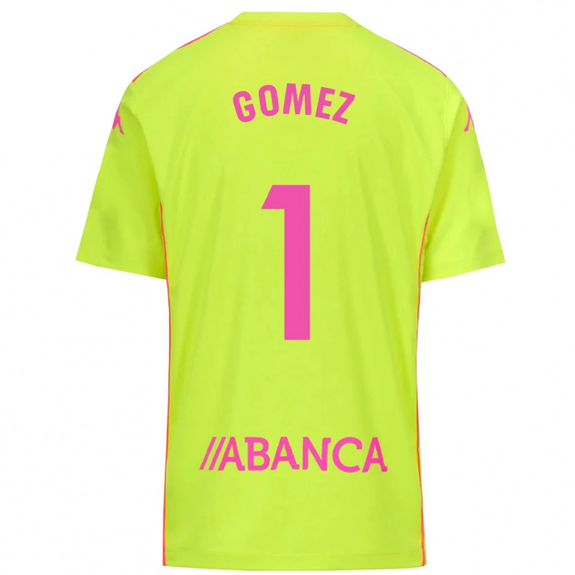 Danxen Hombre Camiseta Yohana Gómez #1 Verde Amarillo Portero Equipación 2025/26 La Camisa México