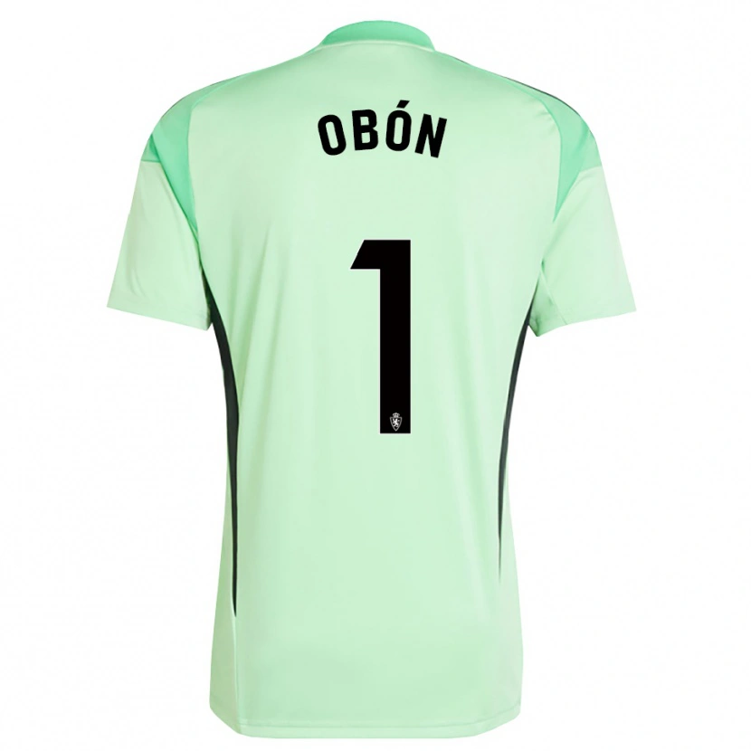 Danxen Hombre Camiseta Manuel Obón #1 Verde Primavera Medio Portero Equipación 2025/26 La Camisa México