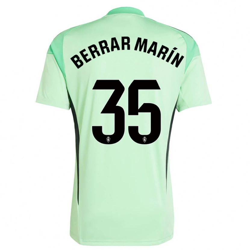 Danxen Hombre Camiseta Sergio Berrar #35 Verde Primavera Medio Portero Equipación 2025/26 La Camisa México