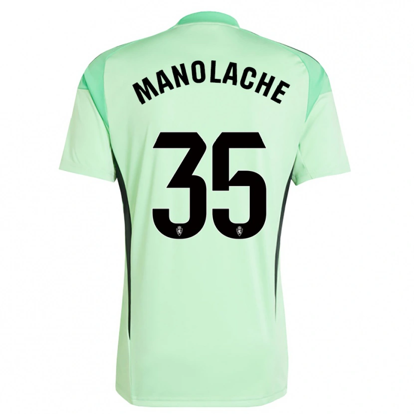 Danxen Hombre Camiseta Marcos Manolache #35 Verde Primavera Medio Portero Equipación 2025/26 La Camisa México