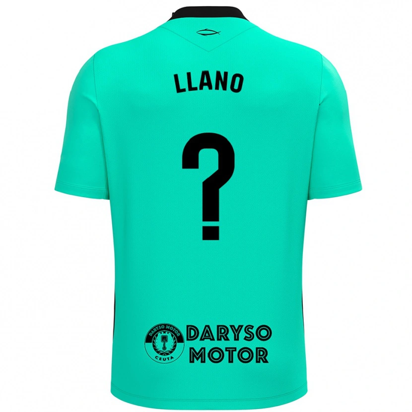 Danxen Hombre Camiseta Guillermo Llano #0 Negro Turquesa Portero Equipación 2025/26 La Camisa México