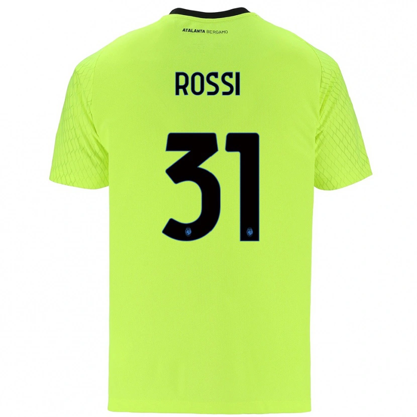 Danxen Hombre Camiseta Francesco Rossi #31 Verde Amarillo Rojo Portero Equipación 2025/26 La Camisa México