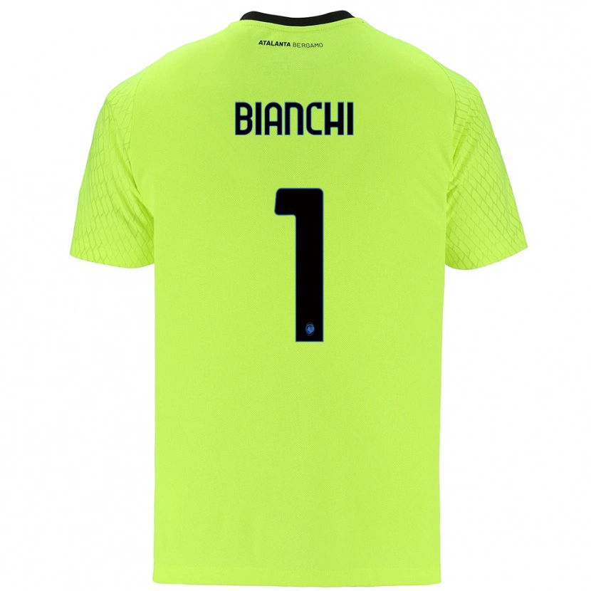 Danxen Hombre Camiseta Mattia Bianchi #1 Verde Amarillo Rojo Portero Equipación 2025/26 La Camisa México