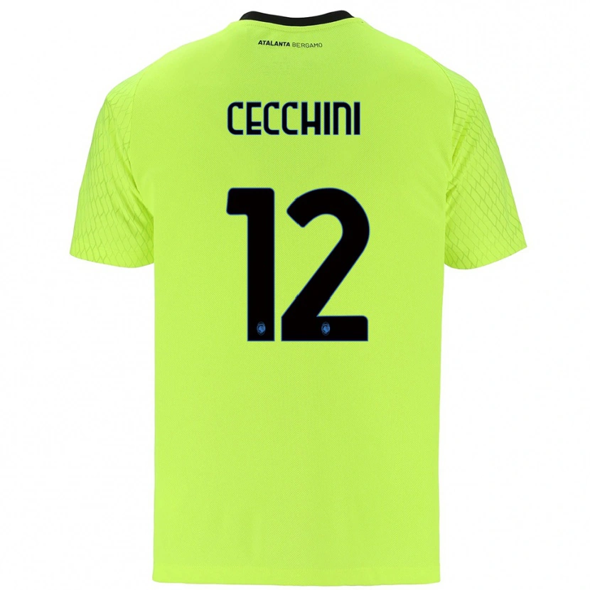Danxen Hombre Camiseta Filippo Cecchini #12 Verde Amarillo Rojo Portero Equipación 2025/26 La Camisa México