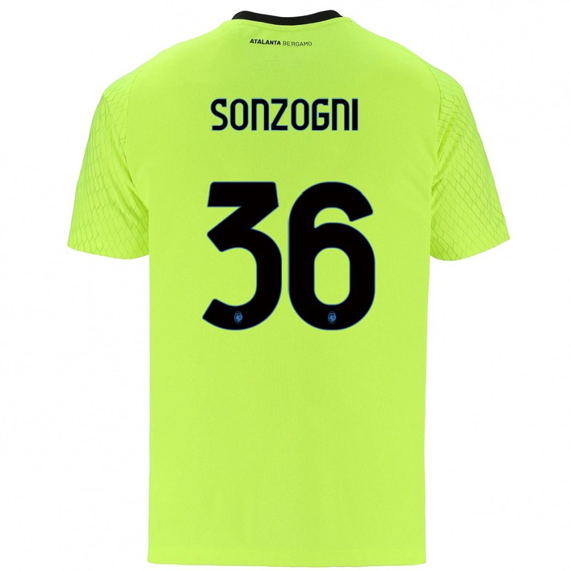 Danxen Hombre Camiseta Mattia Sonzogni #36 Verde Amarillo Rojo Portero Equipación 2025/26 La Camisa México