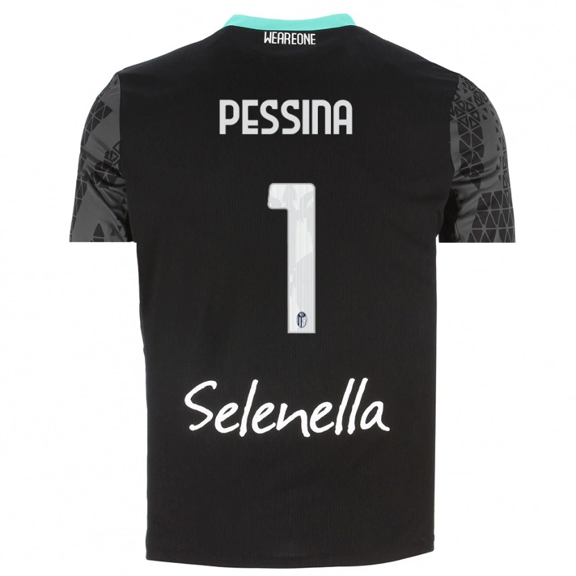 Danxen Hombre Camiseta Massimo Pessina #1 Gris Negro Blanco Portero Equipación 2025/26 La Camisa México