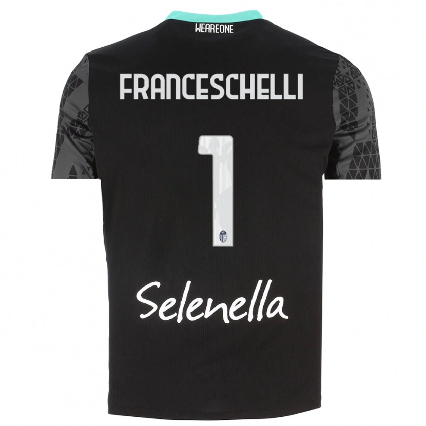 Danxen Hombre Camiseta Matteo Franceschelli #1 Gris Negro Blanco Portero Equipación 2025/26 La Camisa México