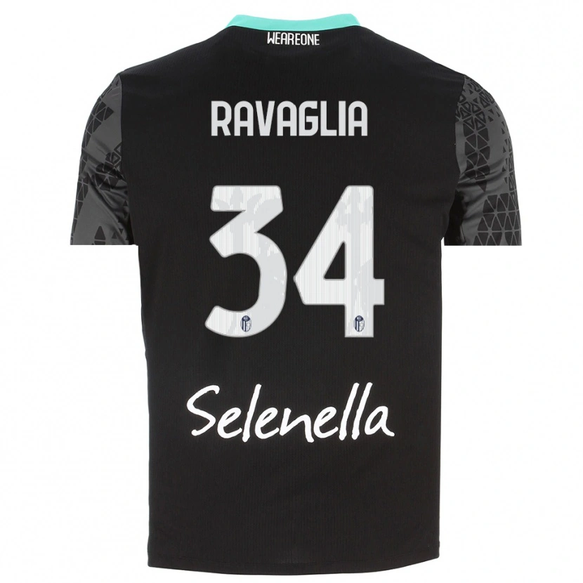 Danxen Hombre Camiseta Federico Ravaglia #34 Gris Negro Blanco Portero Equipación 2025/26 La Camisa México