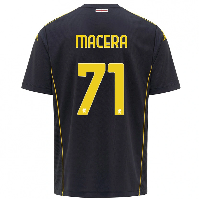 Danxen Hombre Camiseta Matilde Macera #71 Negro Amarillo Portero Equipación 2025/26 La Camisa México