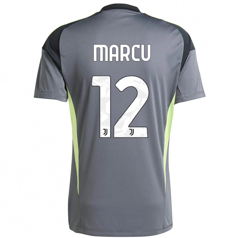 Danxen Hombre Camiseta Alessio Marcu #12 Gris Oscuro Blanco Portero Equipación 2025/26 La Camisa México