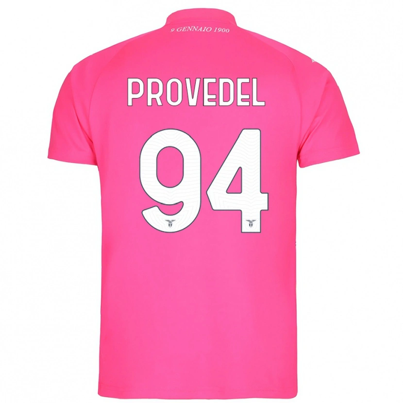 Danxen Hombre Camiseta Ivan Provedel #94 Rosa Profundo Portero Equipación 2025/26 La Camisa México
