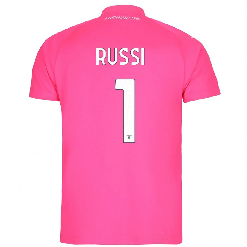 Danxen Hombre Camiseta Gabriele Russi #1 Rosa Profundo Portero Equipación 2025/26 La Camisa México