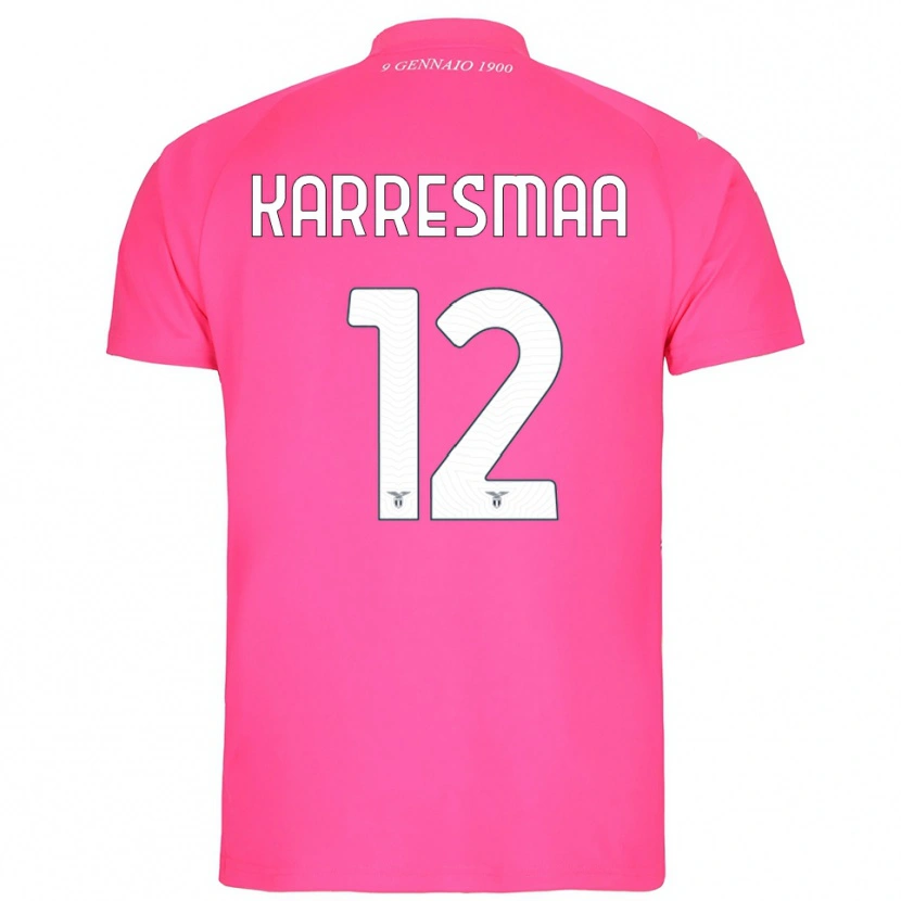 Danxen Hombre Camiseta Kerttu Karresmaa #12 Rosa Profundo Portero Equipación 2025/26 La Camisa México