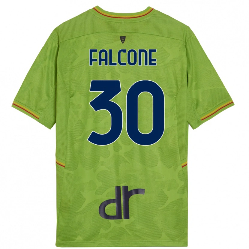 Danxen Hombre Camiseta Wladimiro Falcone #30 Verde Bosque Negro Portero Equipación 2025/26 La Camisa México