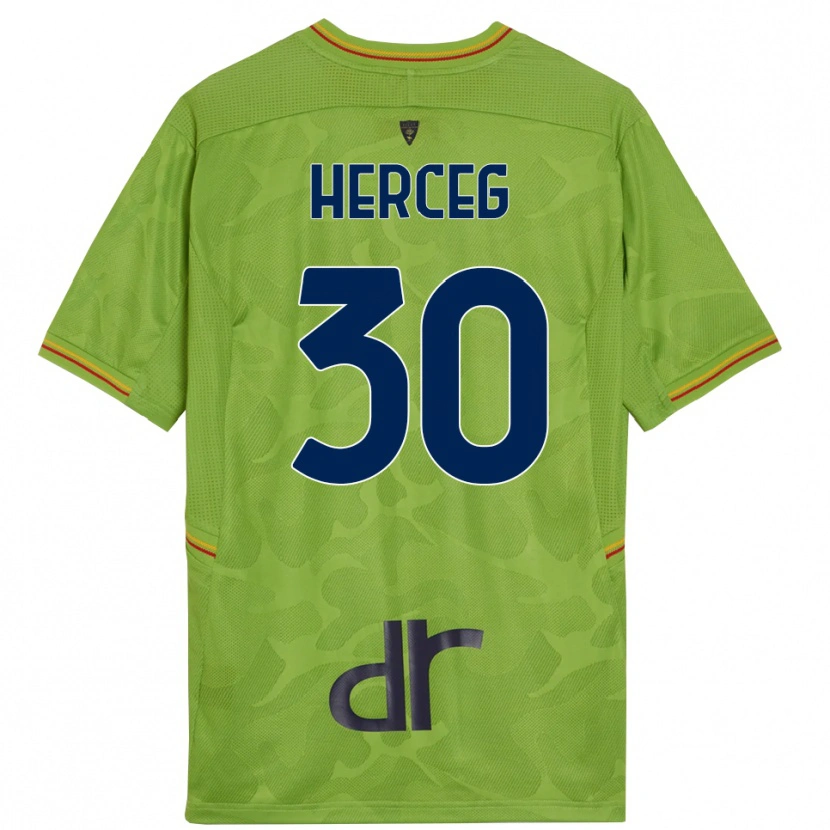 Danxen Hombre Camiseta Lovro Herceg #30 Verde Bosque Negro Portero Equipación 2025/26 La Camisa México