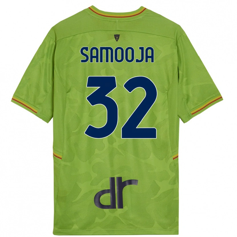 Danxen Hombre Camiseta Jasper Samooja #32 Verde Bosque Negro Portero Equipación 2025/26 La Camisa México