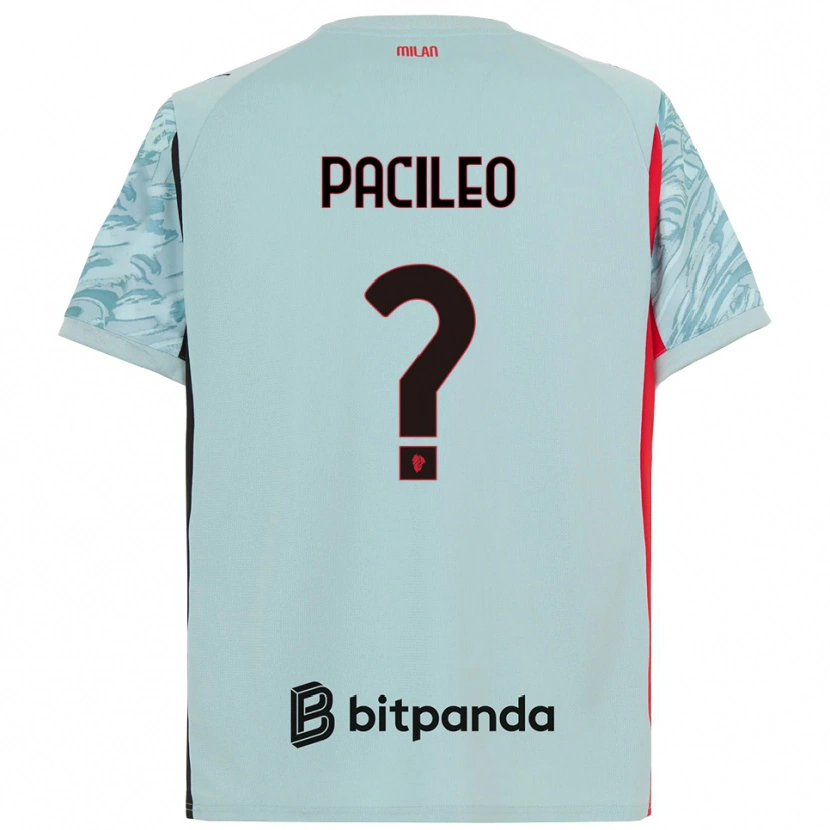 Danxen Hombre Camiseta Alessandro Pacileo #0 Azul Claro Rojo Portero Equipación 2025/26 La Camisa México