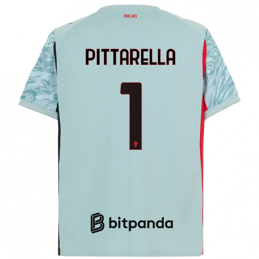 Danxen Hombre Camiseta Matteo Pittarella #1 Azul Claro Rojo Portero Equipación 2025/26 La Camisa México