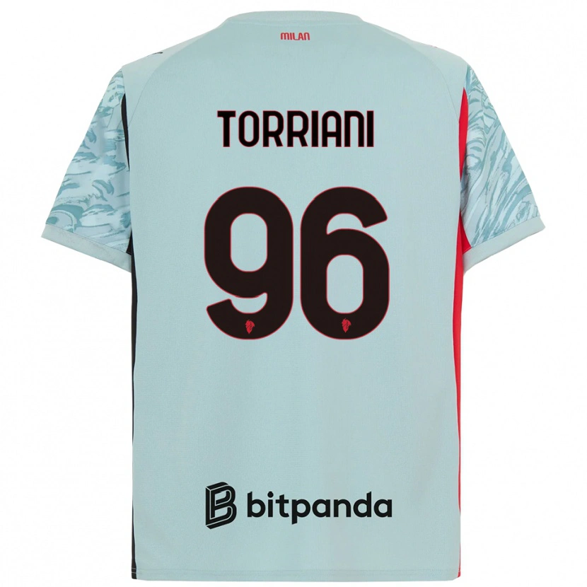Danxen Hombre Camiseta Lorenzo Torriani #96 Azul Claro Rojo Portero Equipación 2025/26 La Camisa México