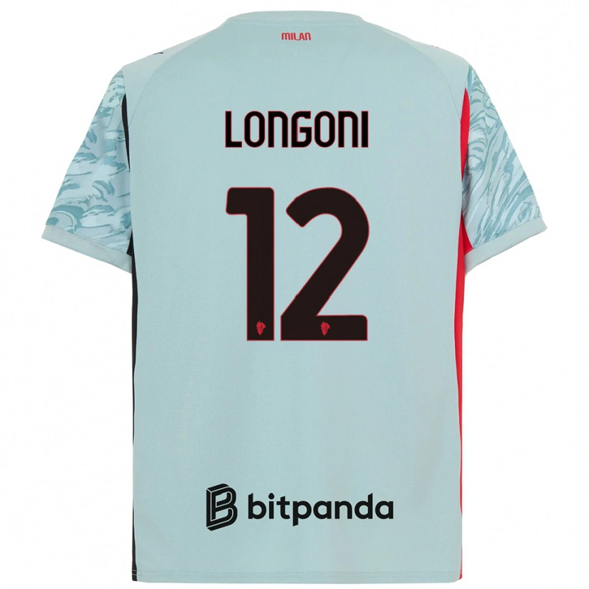 Danxen Hombre Camiseta Alessandro Longoni #12 Azul Claro Rojo Portero Equipación 2025/26 La Camisa México