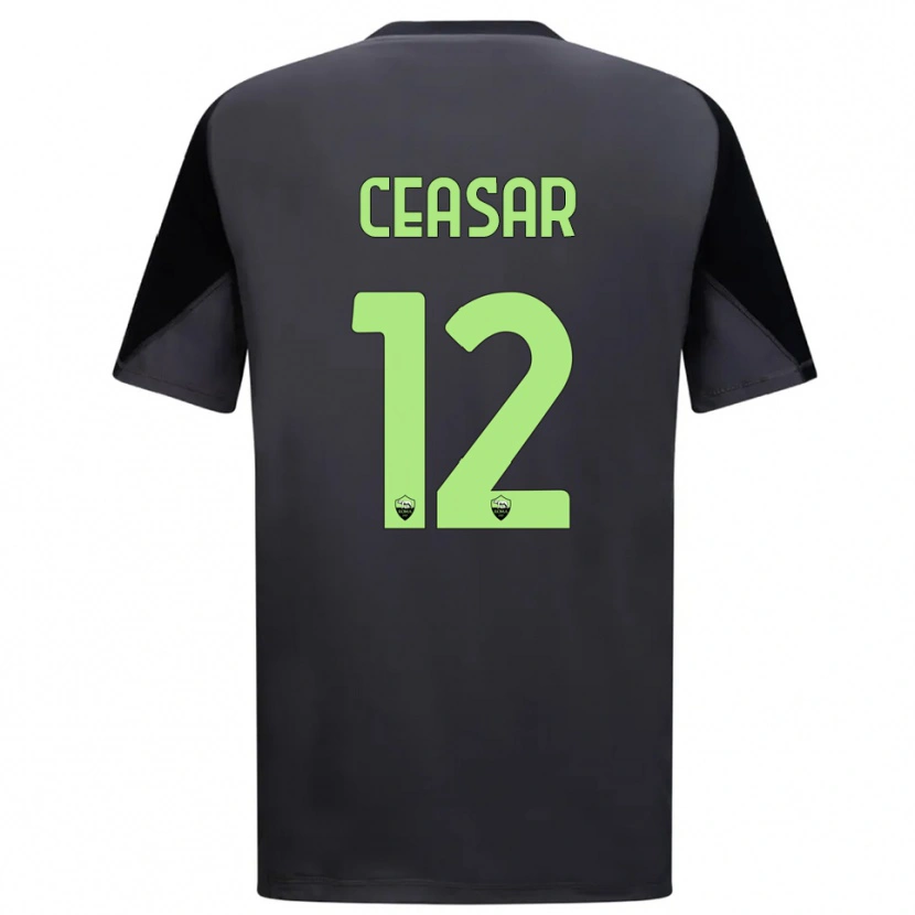 Danxen Hombre Camiseta Camelia Ceasar #12 Negro Verde Claro Portero Equipación 2025/26 La Camisa México