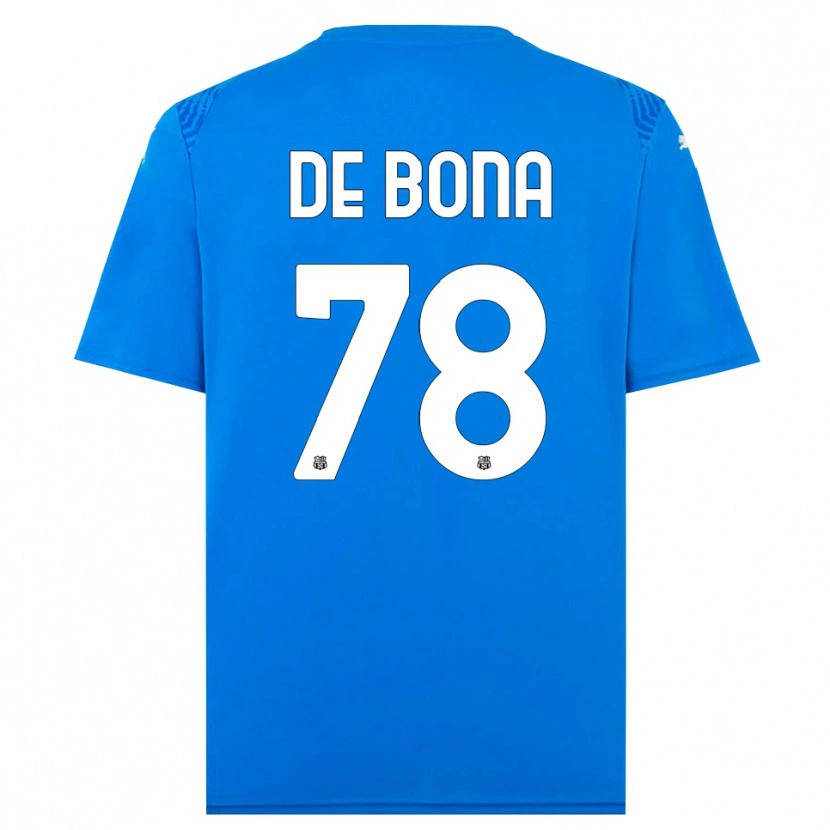Danxen Hombre Camiseta Francesca De Bona #78 Azul Blanco Portero Equipación 2025/26 La Camisa México