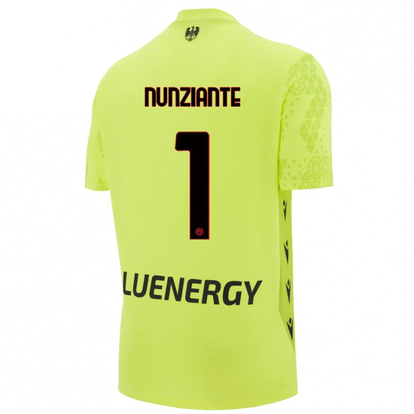 Danxen Hombre Camiseta Alessandro Nunziante #1 Verde Amarillo Negro Portero Equipación 2025/26 La Camisa México