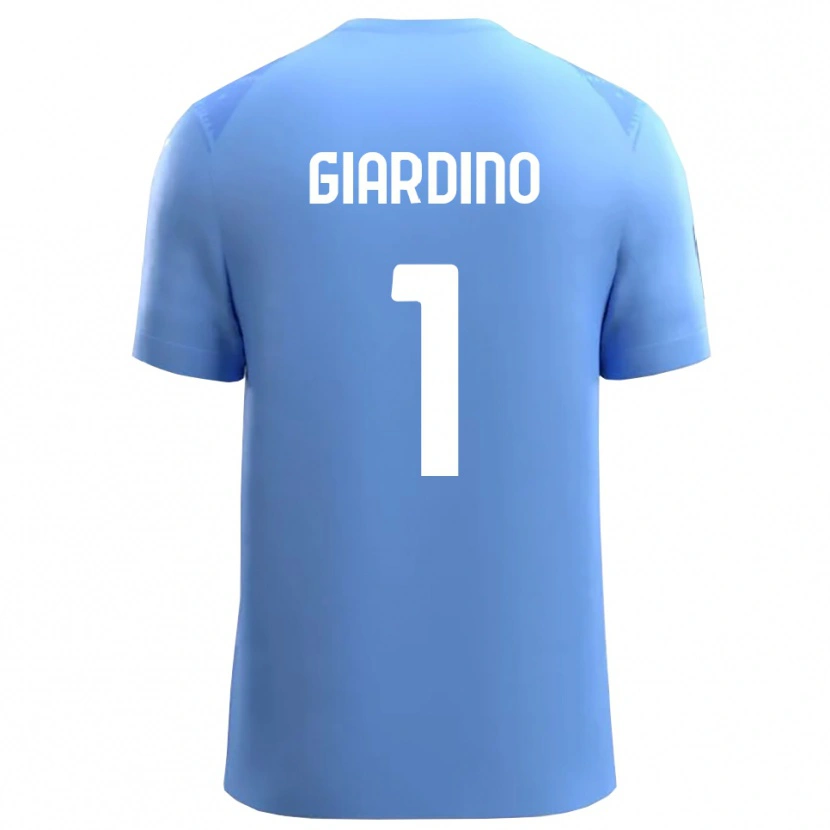 Danxen Hombre Camiseta Andrea Giardino #1 Azul Cielo Blanco Portero Equipación 2025/26 La Camisa México