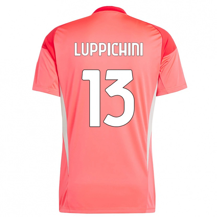 Danxen Hombre Camiseta Matteo Luppichini #13 Rojo Blanco Portero Equipación 2025/26 La Camisa México
