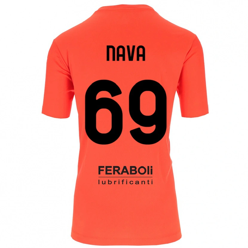 Danxen Hombre Camiseta Lapo Nava #69 Naranja Rojo Negro Portero Equipación 2025/26 La Camisa México